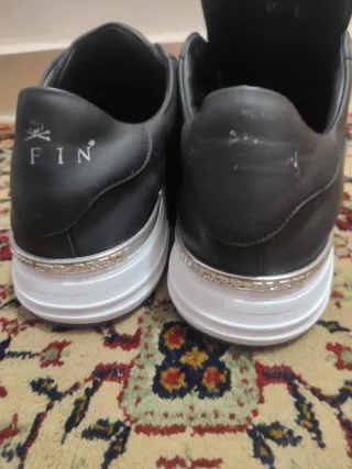Zapatillas Philipp Plein Talla 46/47 Negras y Dora