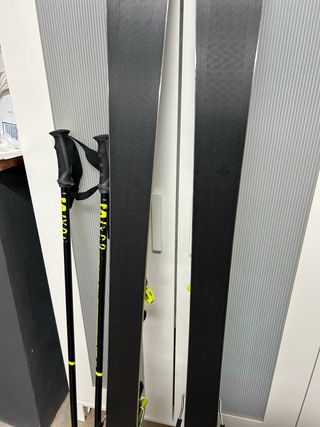 Esquís 165 cm Salomon S/MAX y Bastones 120cm