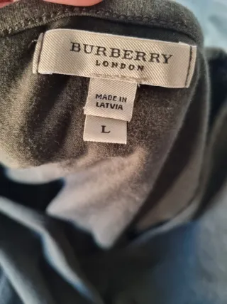Burberry London Camiseta Original L Algodón Elásti
