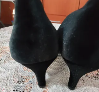 Zapatos de fiesta gamuza un solo uso
