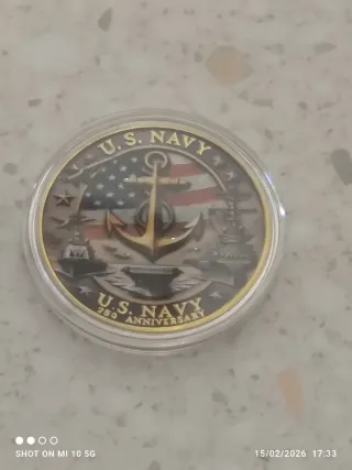 Moneta commemorativa U.S. Navy 250° Anniversario