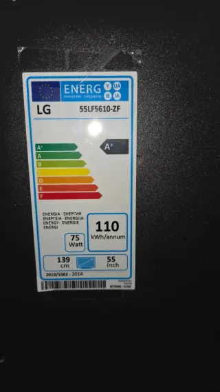 Televisión LG 55 Negra