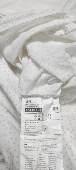 Chichonera cuna Ikea topos y funda nórdica