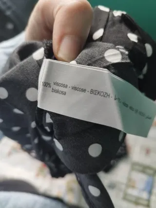 Pantalón Oysho lunares negro