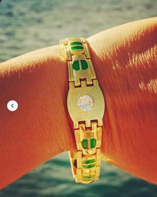 Pulsera laminada oro 18k