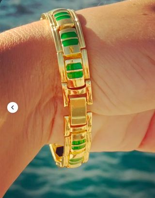 Pulsera laminada oro 18k