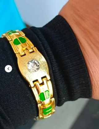 Pulsera laminada oro 18k