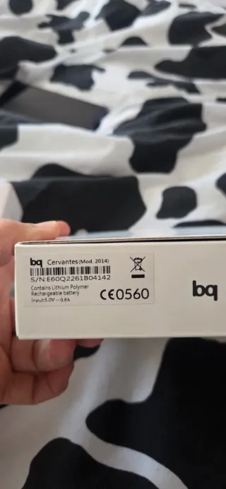 Libro electrónico marca BQ modelo Cervantes