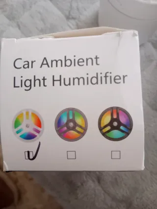 Ambientador humidificador de coche con luces