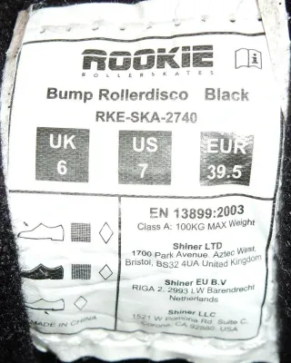 Scarpe da pattinaggio Rookie Bump Rollerdisco N.39