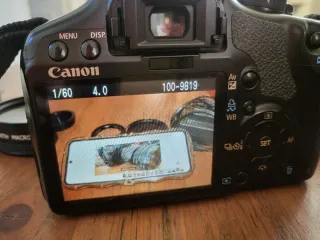 Cámara Canon EOS 450D + Cargador + Objetivos