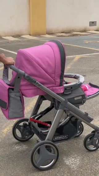 Cochecito Bebecar con silleta y maxicosi