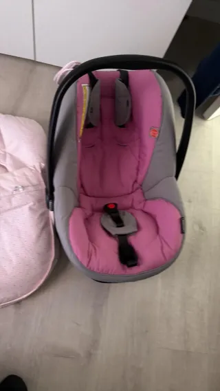 Cochecito Bebecar con silleta y maxicosi