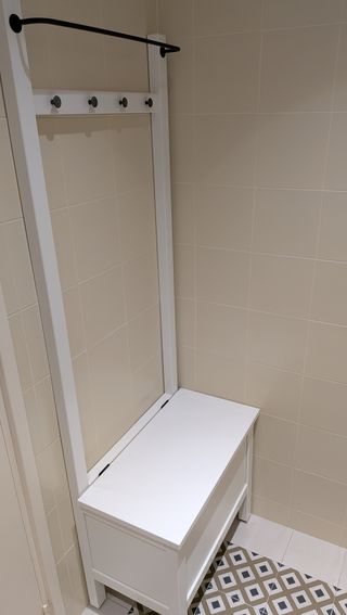 Banco Zapatero con Colgador Ikea Hemnes Blanco