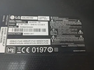 Smart TV LG Negra y Multicolor