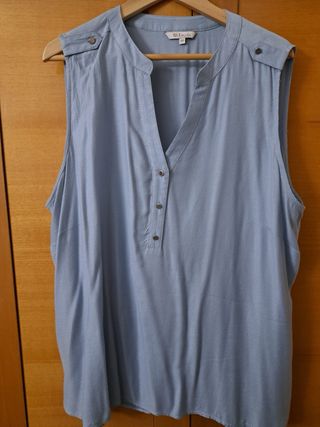 Blusa MS Mode azul talla 50