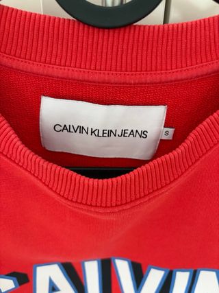 Sudadera Calvin Klein Jeans Roja