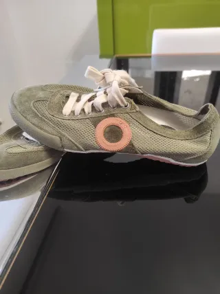 Zapatillas Aro Talla 36 Verde Rosa