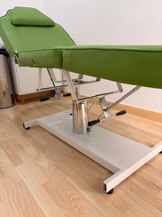 Camilla hidráulica verde 3 piezas