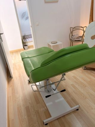 Camilla hidráulica verde 3 piezas