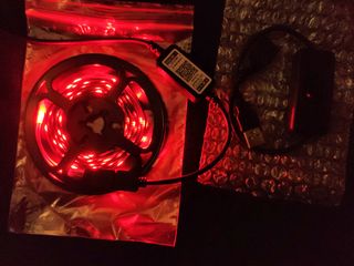 Tira LED RGB + interruptor USB