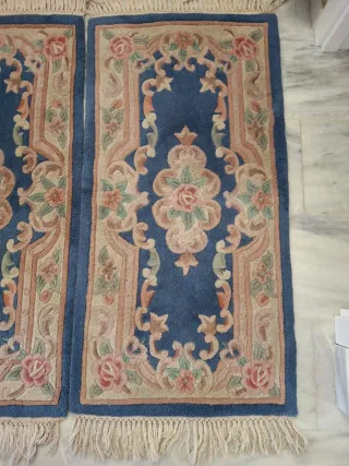 Alfombras de lana con diseño floral