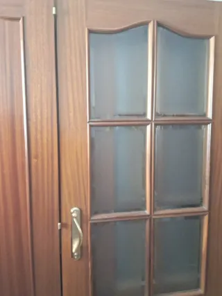 Puertas interiores de sapelly con cristal