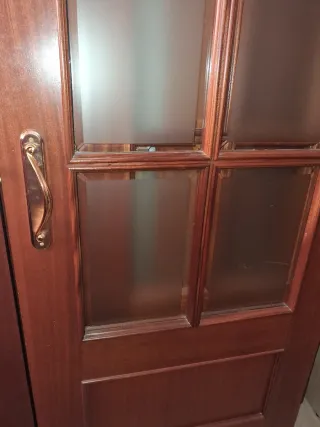 Puertas interiores de sapelly con cristal