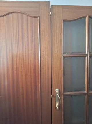 Puertas interiores de sapelly con cristal