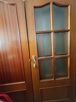 Puertas interiores de sapelly con cristal