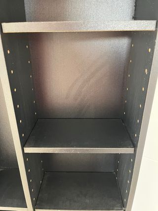 Estantería CDs/DVDs Negra Gran Capacidad