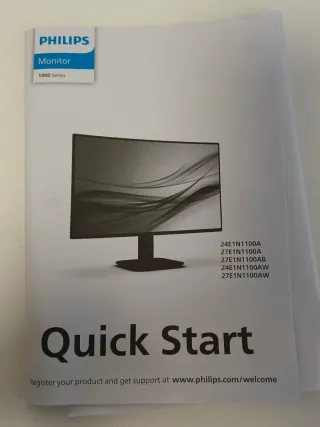 Base Monitor Philips Serie 1000 Negra