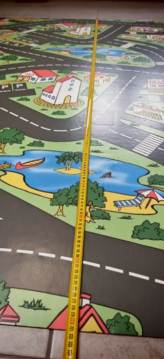 Alfombra infantil ciudad 2x2.20m