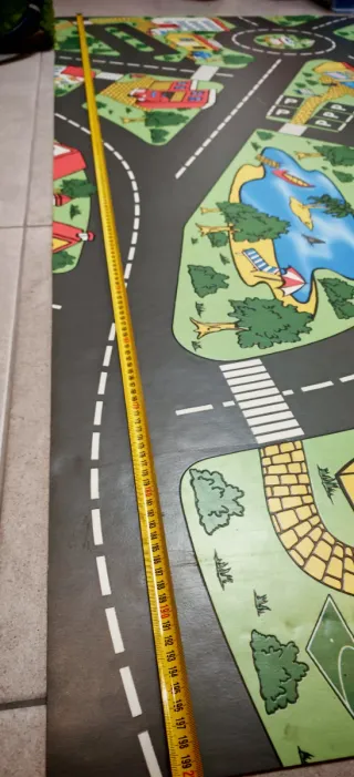 Alfombra infantil ciudad 2x2.20m