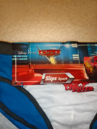 Slip 3 pezzi Disney Cars tg 122/128