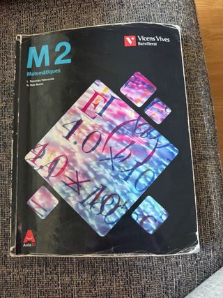 Libro de Matemáticas de 2 bachillerato en catalan
