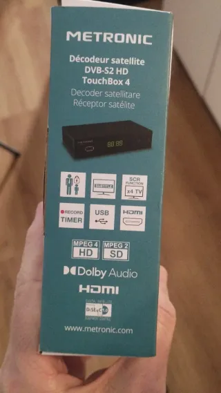 Sintonizador Decodificador Satélite Metronic Touch