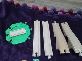 Circuito de tren de madera