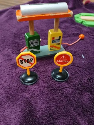 Circuito de tren de madera