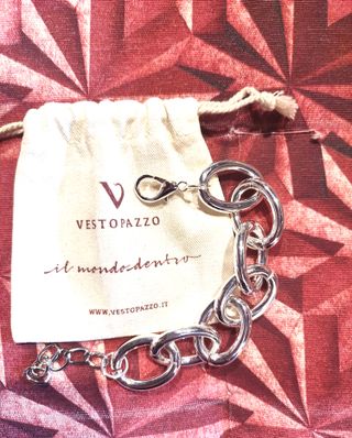 Braccialetto Vestopazzo Argento Nuovo Anallergico