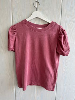 Camiseta Sfera rosa manga abullonada