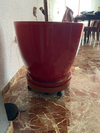 Macetero Grande Rojo