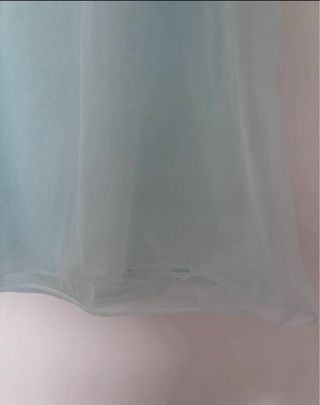 Vestido vintage chifón azul bebe