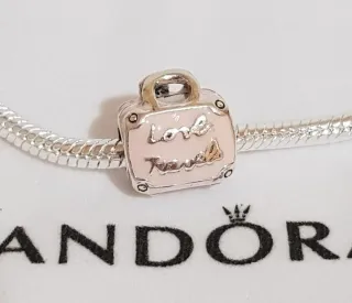 Charm Pandora Maleta Rosa Amor Viajes