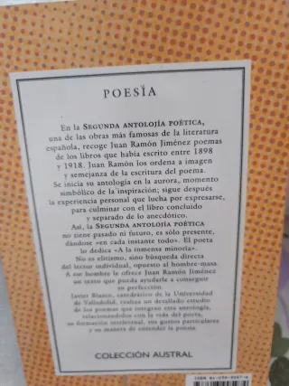 Libro Juan Ramón Jiménez - Segunda Antología Poéti