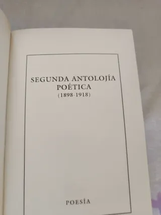 Libro Juan Ramón Jiménez - Segunda Antología Poéti