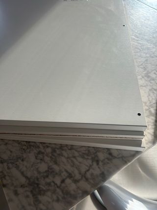 3 baldas Komplement Ikea blancas