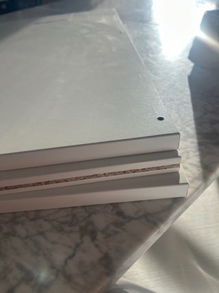 3 baldas Komplement Ikea blancas