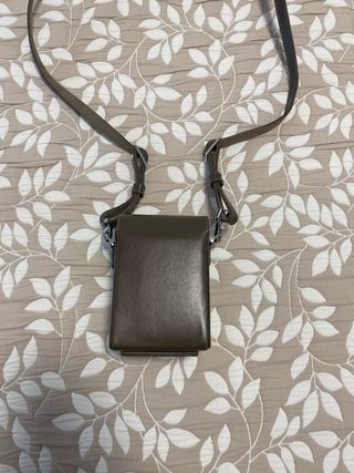 Custodia in pelle marrone per fotocamera Leica