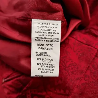 Gonna rossa damascata